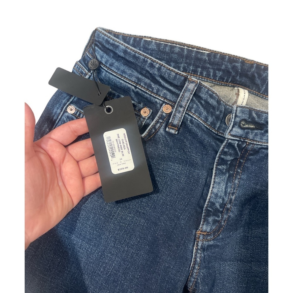 New with tags Rag & bone Dre Mid Rise Slim Leg Jeans in Chelsea Size 24 - Picture 3 of 8